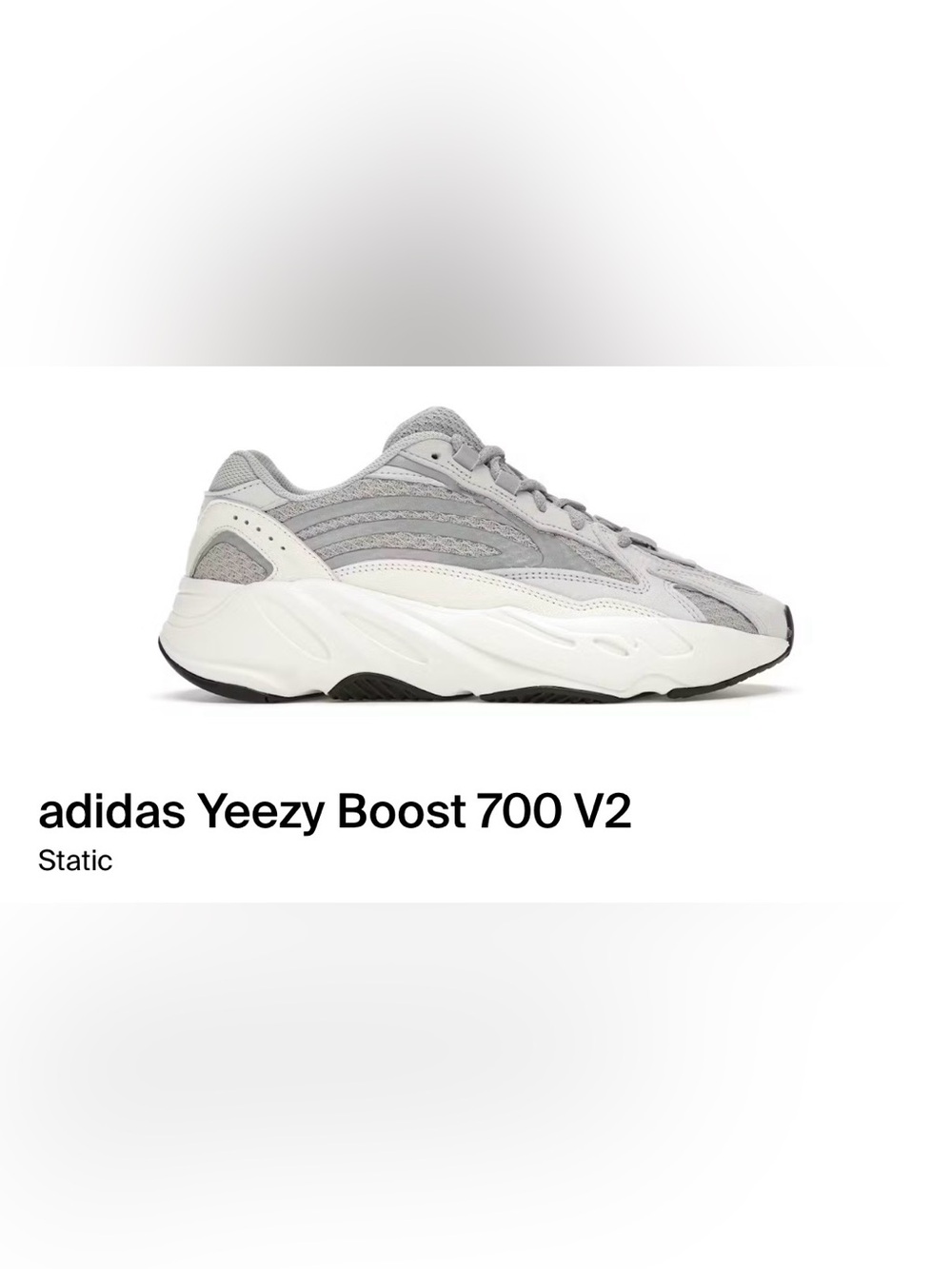 Adidas Yeezy Boost 700 V2 Static White